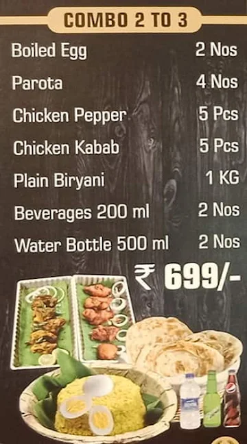 Sgs Non Veg Gundu Palav menu 