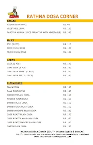 Rathna Dosa Corner menu 3