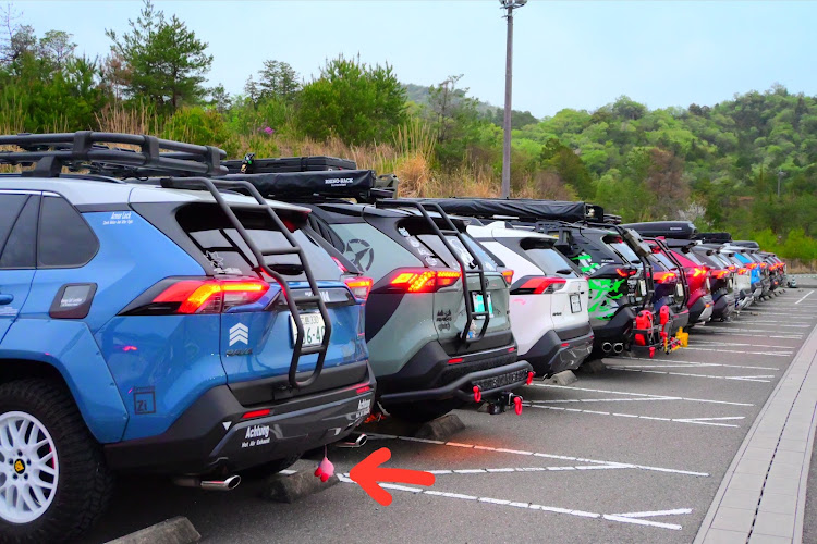 RAV4のRAV4・ぬいぐるみ 吊り下げる・ピンクの悪魔・さよなら〜に関するカスタム事例の投稿画像2枚目