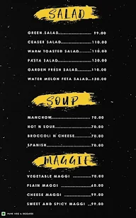 White Fog Cafe menu 1