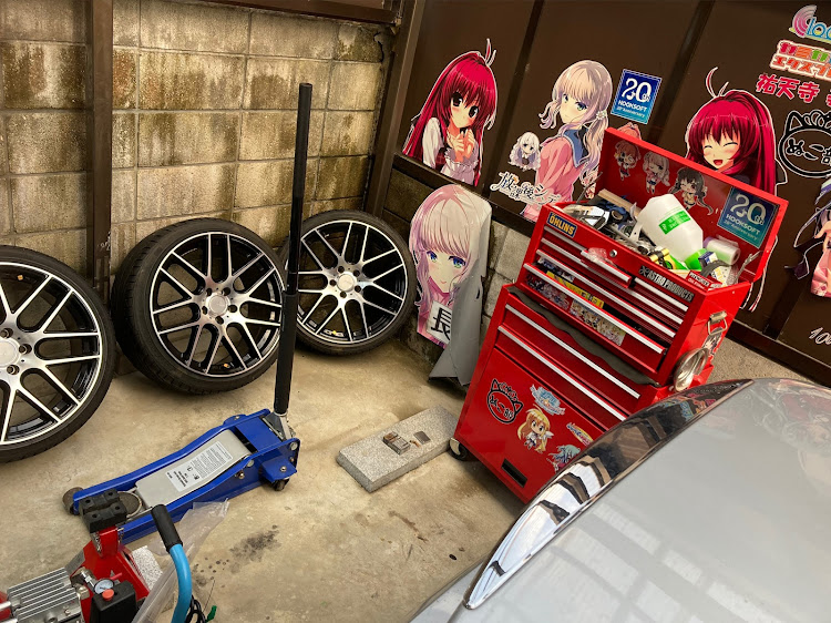 スカイラインの車検おわり・戻し作業・車高調整に関するカスタム事例の投稿画像1枚目
