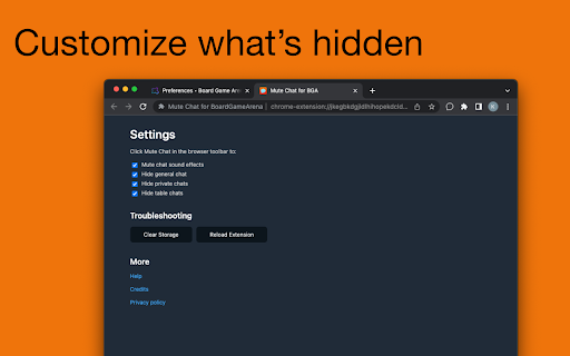 Mute Chat for BoardGameArena
