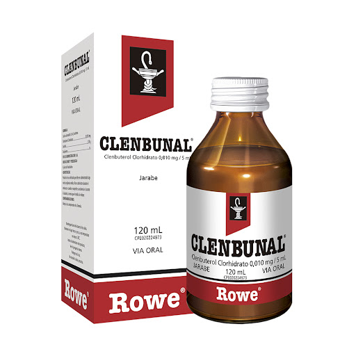 Clenbunal 0.010mg 120ml Jarabe Clenbuterol Rowe     