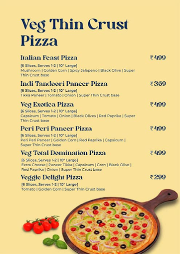 Leancrust Pizza - Thincrust Experts menu 