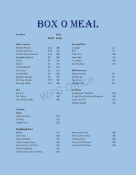 Box O Meal menu 1