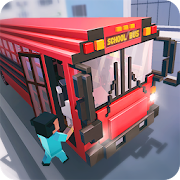 Mr. Blocky School Bus Simulator 2018  Icon