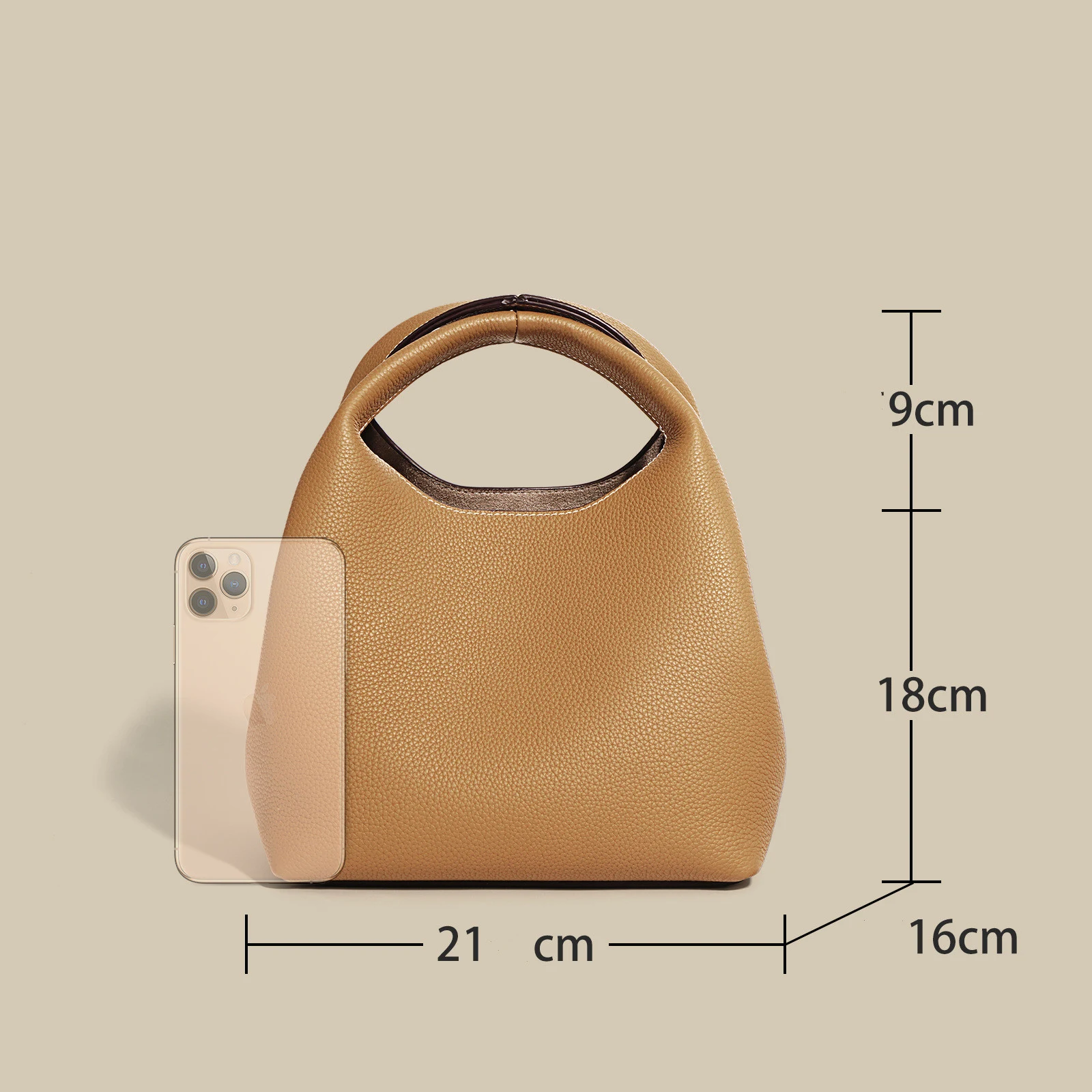 Title 4, Sac à main épaule femme en cuir de vachette de ...
