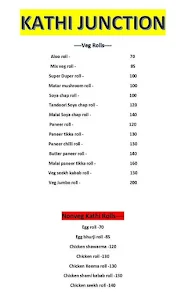 Kathi Junction menu 2