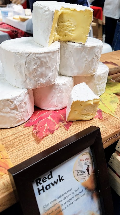 At the California Artisan Cheese Festival 2018 Artisan Cheese Tasting and Marketplace, cheese from Cowgirl Creamery