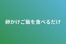 卵かけご飯を食べるだけ