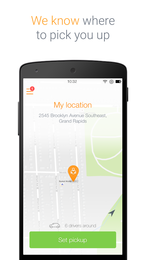 Android application Peoples Ride screenshort