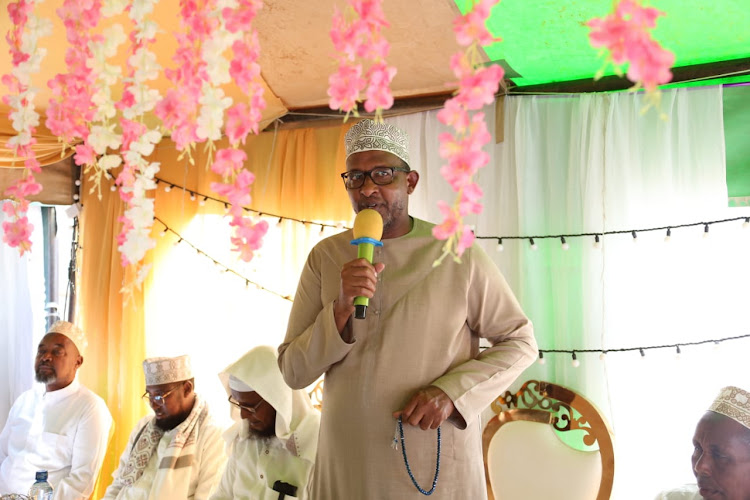 Garissa Township MP Aden Duale when he graced the Nikaah ceremony of Dr. Elyas Bishar Ahmed./COURTESY