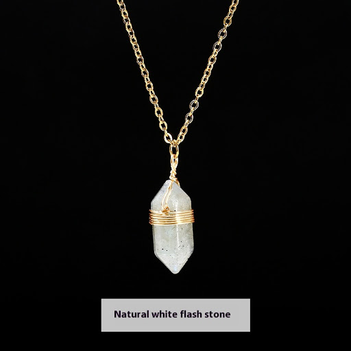 Natural white glitter stone