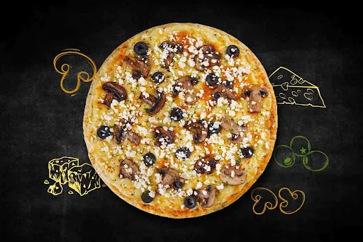 Funky Funghi Feta Thin Crust Pizza