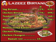 Lazeez The Biryani Corner menu 2