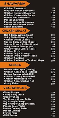 Shawarma Street menu 1