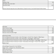 Budget Kitchen 2 menu 2