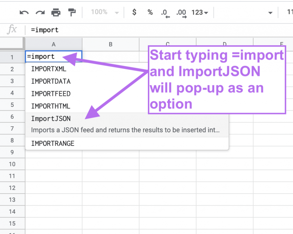 JSON 수식 가져오기