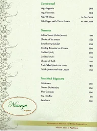 Nisarga - South Coast Hotel menu 5