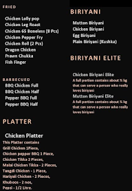 Minar Biryani menu 2