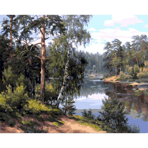 Title 2, Sdoyuno-Mountain House Digital Oil Painting wit...