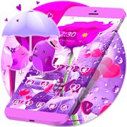 Purple Love Rose Valentine Theme  Icon