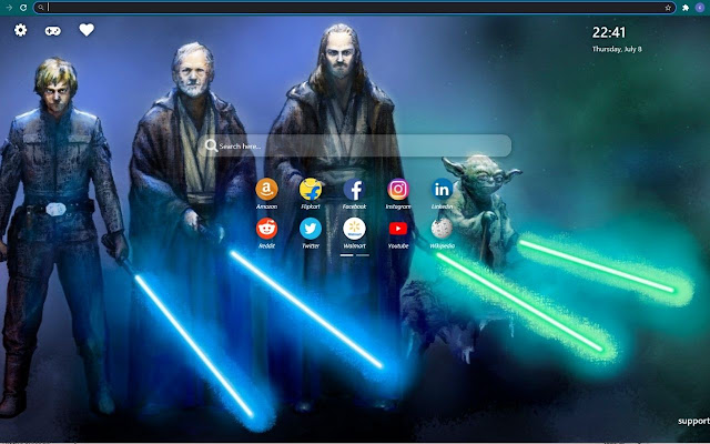 Darth Vader Wallpaper New Tab Theme [Install]