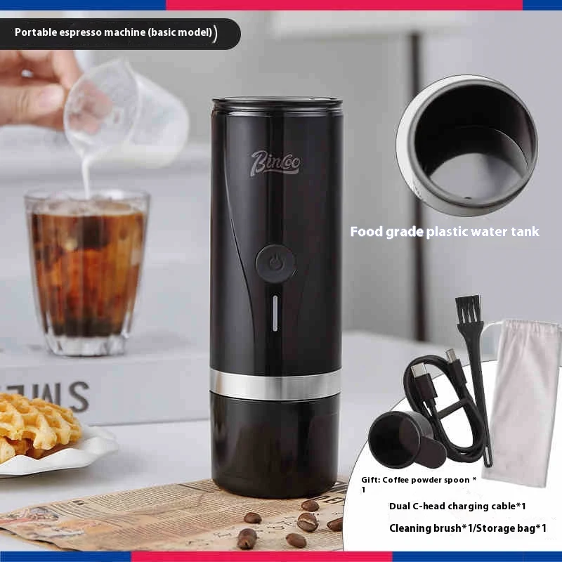 Machine à Espresso Portable pour la Maison, l'Extérieur et les Voyages. Compacte et manuelle, savourez un café frais où que vous soyez.