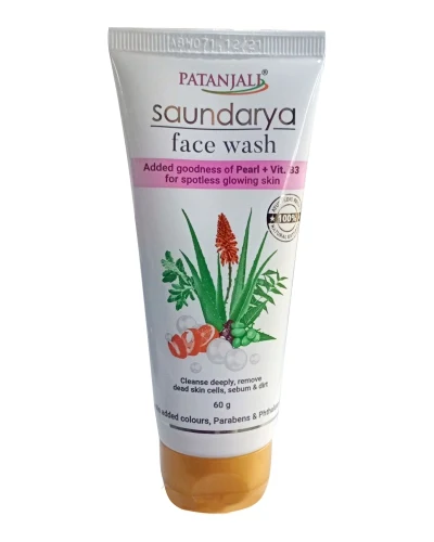 Patanjali Saundarya Face Wash - 60 gm