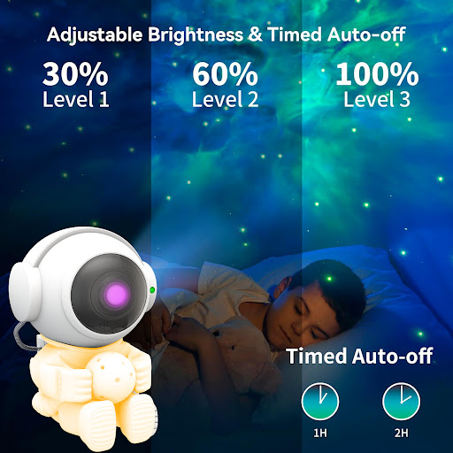 Title 4, Mini Astronaut Star Light Colorful Projection A...