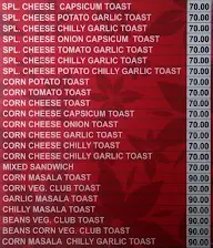 Flavours Toast menu 1