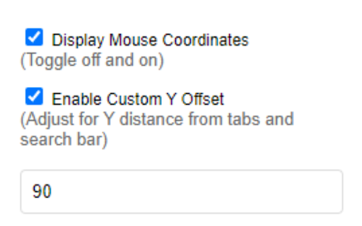 Mouse Coordinates