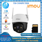 Camera 4G Imou S21Ftp 2.0Mp [Kèm Thẻ Nhớ 64Gb] Cruiser Ngoài Trời Sử Dụng Sim 4G Không Cần Wifi - Hàng Chính Hãng Dss Phân Phối