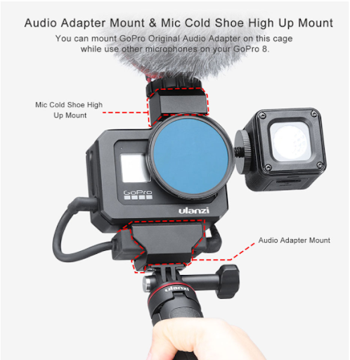Title 8, Sports Camera Anti-fall Cold Shoe, Expand Vlog ...