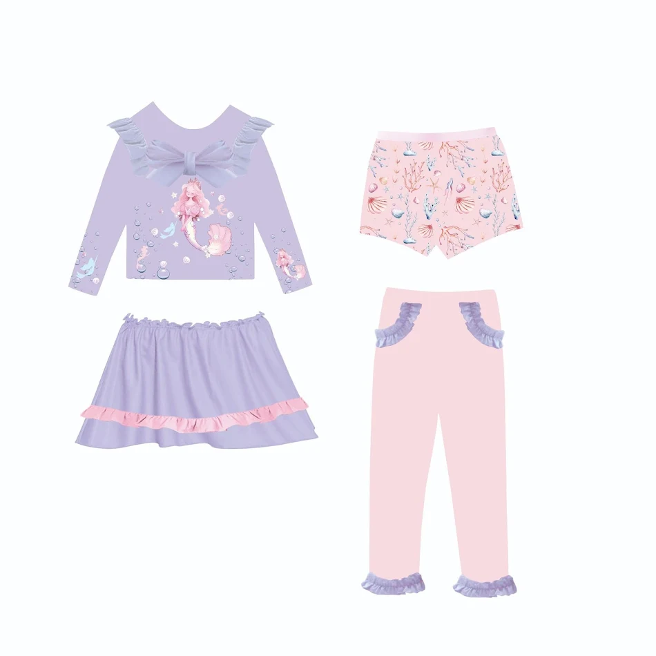 Maillot de bain sirène doré et coloré pour fille Plongez dans un monde aquatique scintillant et enchanteur Confortable et idéal pour la plage et la piscine