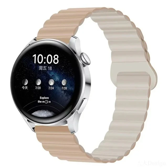 Bracelet de montre magnétique en silicone GT43 Loop — Ajustement sûr et confortable, facile à installer et à retirer, idéal pour un usage quotidien.