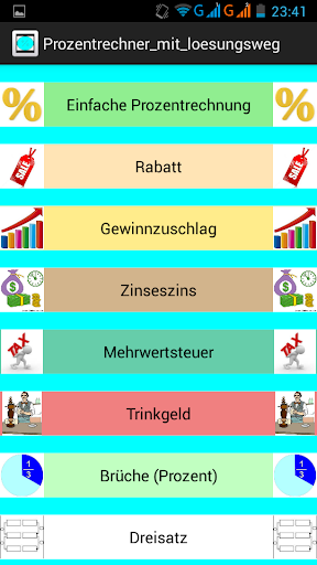 Prozentrechner mit Lösungsweg