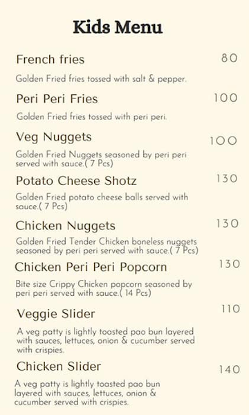 Salato cafe and restaurant menu 
