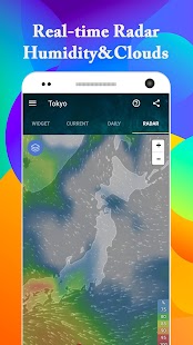 New York weather Widget&clock radar forecast - náhled