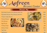 Aafreen Biryani Centre menu 6