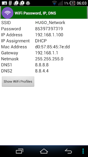 WiFi Password IP DNS Pro