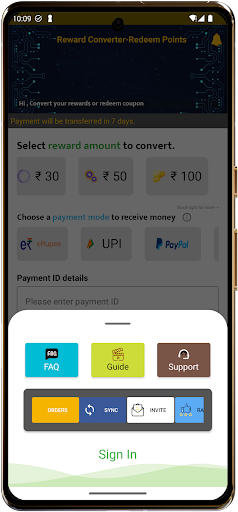 Screenshot Reward Converter:Redeem Points