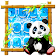 Blue Glitter Cute Panda  icon