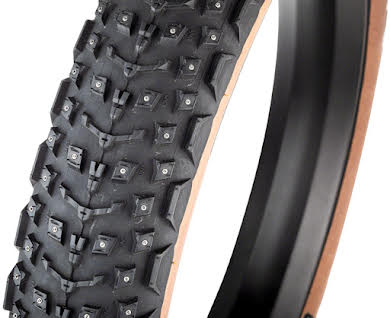 45NRTH Dillinger 5 Tire - 27.5 x 4.5, Tan, 60tpi, 252 Concave Carbide Aluminum Studs alternate image 1