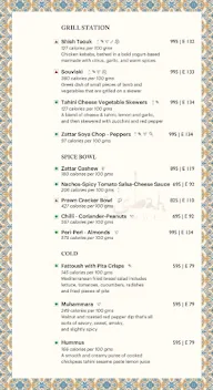 Casbah - The Westin menu 1