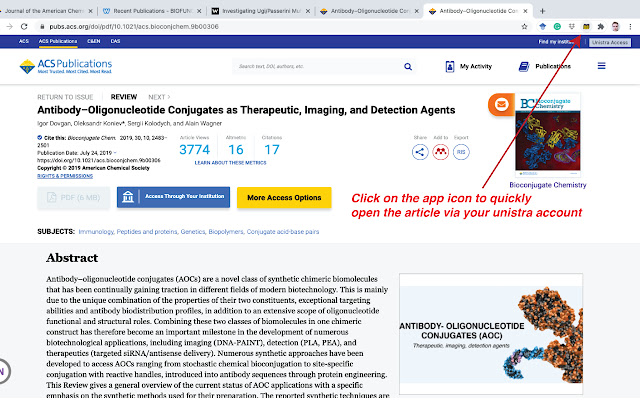 Unistra Access chrome extension