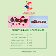 Choco Pack menu 1