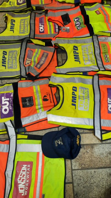 The Protea Glen man was found with 14 JMPD reflector jackets.