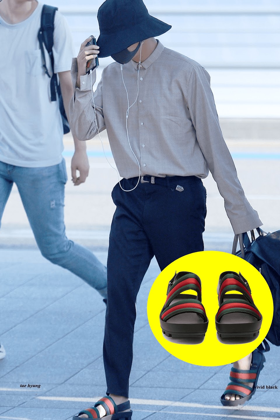 7 Times BTS's V Looked Hotter Than Summer In A Pair Of Casual Open Toe  Sandals - Koreaboo