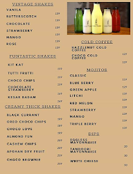 The London Shakes & Cafe menu 1